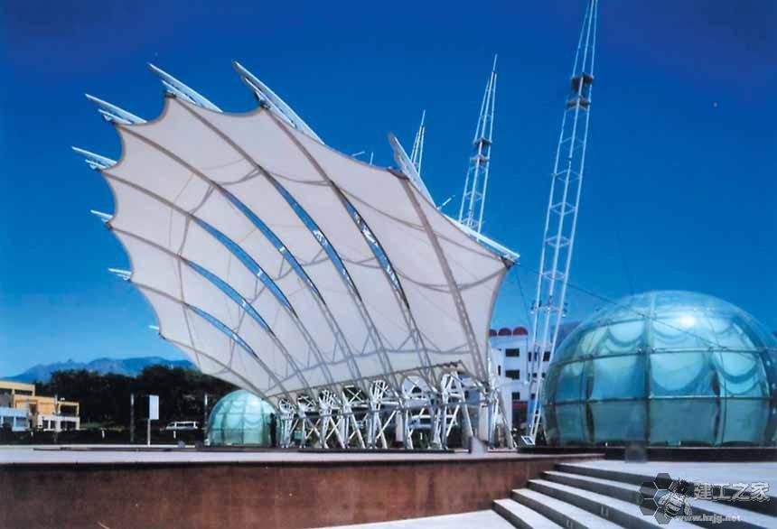 敦煌车棚膜结构网架